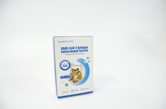 OEM CoV-2 Antijen Tükürük Evde Test Kiti Swab Testi 78*34*125MM