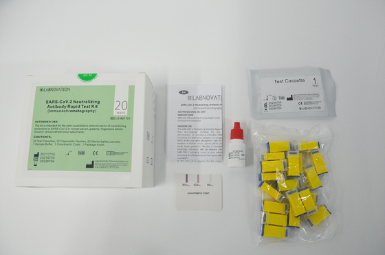 Profesyonel Nötralize Edici Antikor Test Kiti 20uL Tam Kan 10uL Serum Plazma