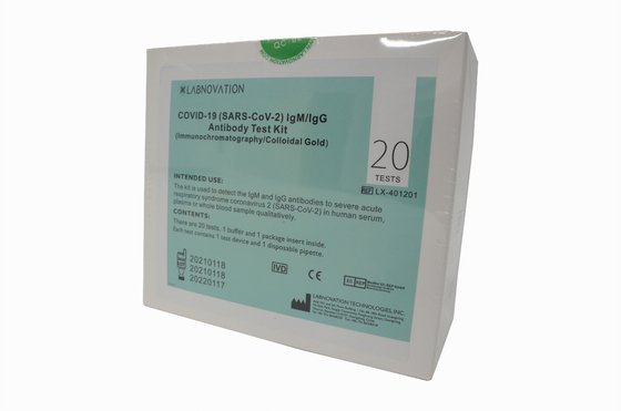 COVID-19 IgG IgM Antikor Hızlı Test Kiti Tek Adımda Çalıştırma Yüksek Doğruluk Hızlı Test Kiti