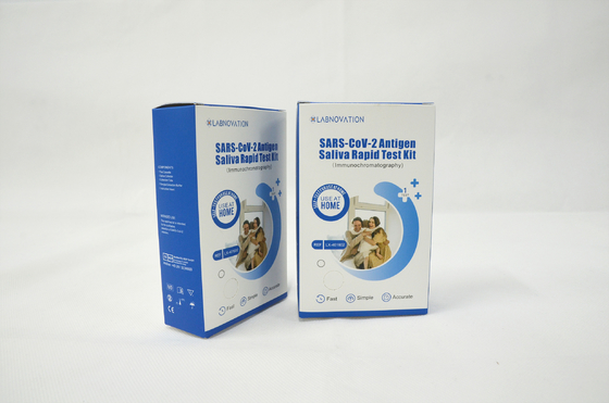 Labnovation SARS CoV 2 Tükürük Kendi Kendine Test Kiti Antijen Kendi Kendine Test Tekli Paketleme