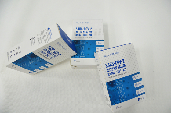 OEM Uygun Tek Paket Tükürük Antijen Test Kiti 10-15 Min
