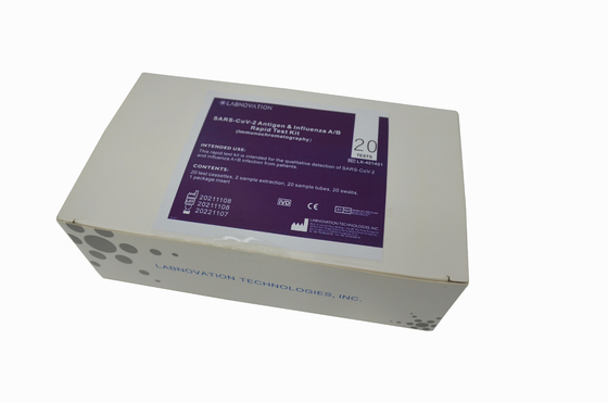 ISO 13485 Profesyonel İnfluenza AB Test Kiti Grip Swab Antijen Kiti