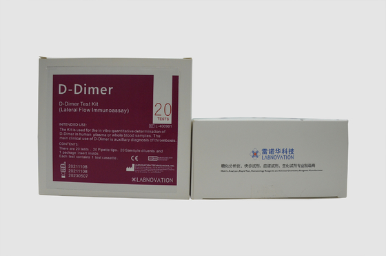 Lateral Akış İmmünoassay D-Dimer Test Kiti Vitro Kantitatif Tayin