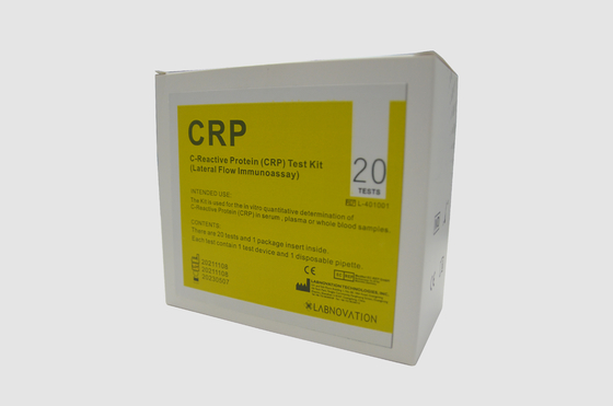 Bakteriyel Enfeksiyon Hastalıkları için 20 Test C-Reaktif Protein Kalitatif CRP Test Kiti