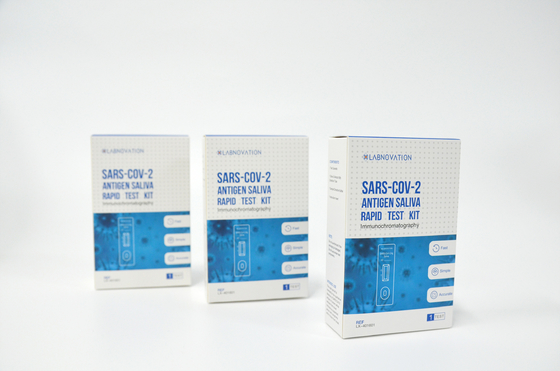 Hafif Tek Paket CoV-2 Tükürük Antijen Test Kiti 78*34*125MM