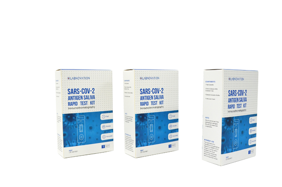 ISO13485 Labnovation Tükürük Antijen Test Kiti 1 Test Hızlı Antijen Kiti