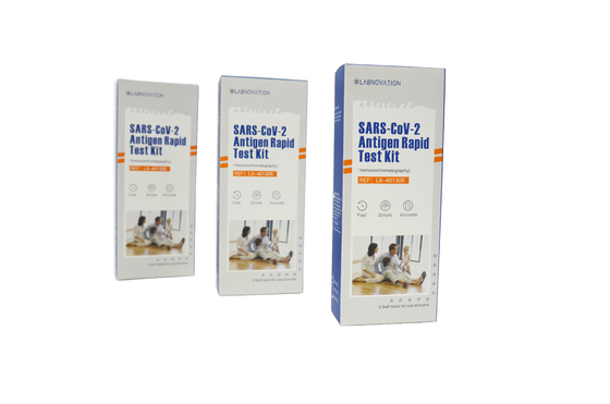 ISO9001 Plastic Sars Cov 2 Antijen Hızlı Test Kiti Sonucu 15 Dakikada Labnovation Testi