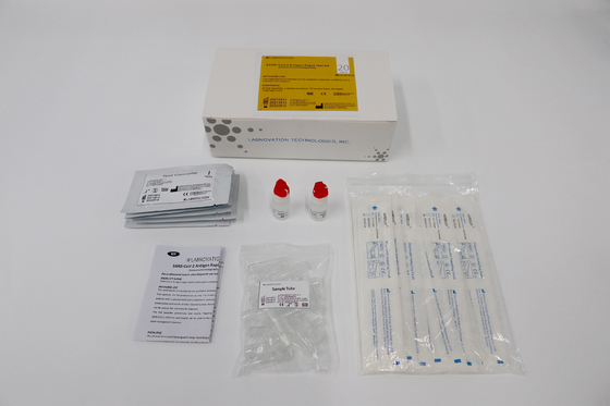 Tek Kullanımlık SARS-CoV-2 Kaset RTK Antijen Test Kiti Yüksek Özgüllükte Labnovation Testi