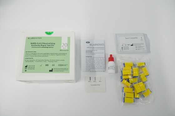 Bir Adım Covid Nötralize Edici Antikor Test Kiti Yanal Akış İmmünoassay Amaçlı