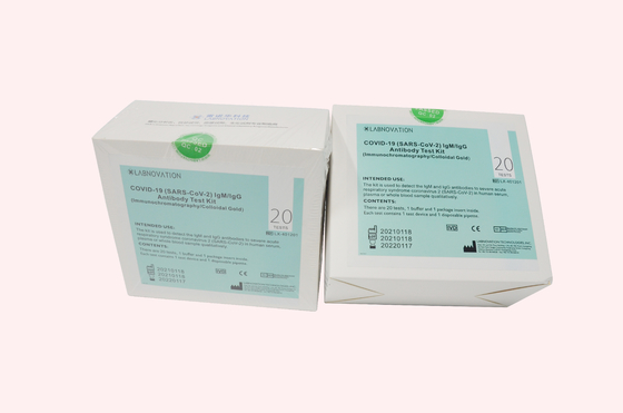 IVD Kaset CoV-19 IgG IgM Antikor Test Kiti 2C - 30C Depolama Sıcaklığı