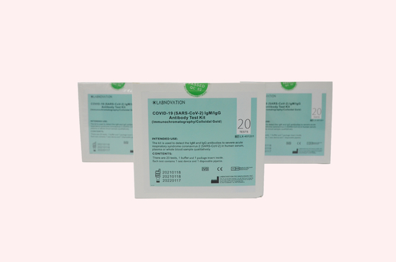 Labnovation CoV-19 IgG IgM Hızlı Anti Vücut Test Kiti 1 Damla 20ul