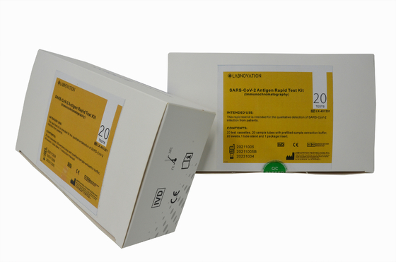 Profesyonel 20Test / Kit Tıbbi Teşhis Test Kiti SARS-CoV-2 Hızlı Swab Test Kiti