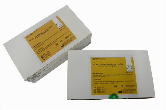 Hızlı Antijen Test Kiti CoV-19 Antijen Hızlı Test Kiti %99 Doğruluk Kutu Başına 20 Test