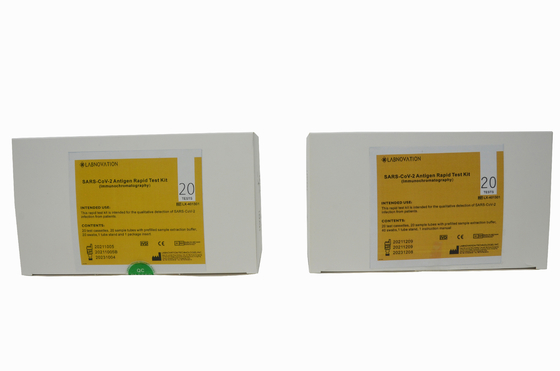 Hızlı Antijen Test Kiti CoV-19 Antijen Hızlı Test Kiti 20 Test Kiti Basit Çalıştırma Profesyonel Kullanım