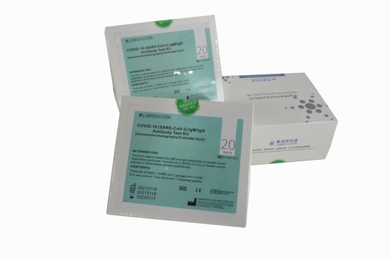 Covid-19 Hızlı Antikor Testi 20 Testi Hapishane İçin Profesyonel Antikor Hızlı Test Kiti
