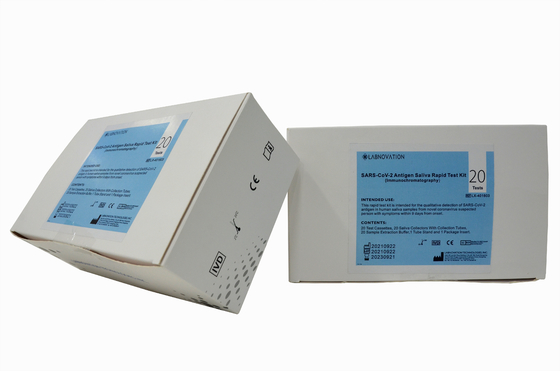 Yüksek Özgüllüklü CoV-19 Tükürük Antijen Test Kiti 20 Test RTK Ag Tükürük Test Kiti