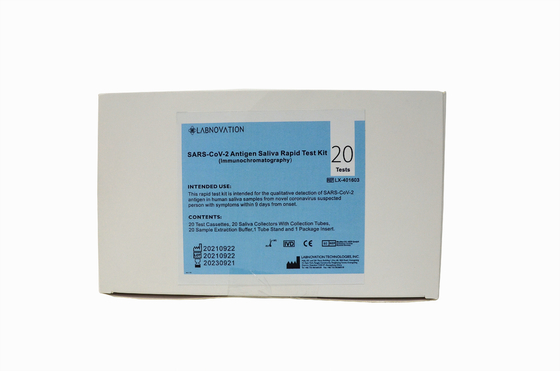 CE MSDS Hızlı Antijen Test Kiti Tükürük RTK Test Kiti %99 Özgüllük