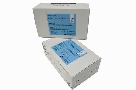 CE MSDS Hızlı Antijen Test Kiti Tükürük RTK Test Kiti %99 Özgüllük