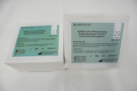 ISO13485 Hızlı Nötralize Edici Antikor Test Kiti %95,00 Doğruluk