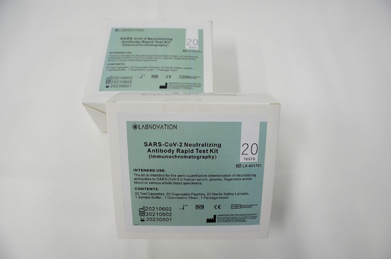 ISO9001 Evrensel Nötralize Edici Antikor Test Kiti Tam Kan Serumu Plazma Örneği