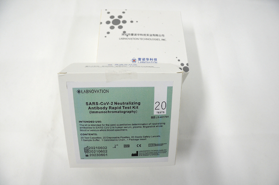 %95 Doğruluk NAb'ler Nötralize Edici Antikor Test Kiti İmmünokromatografi