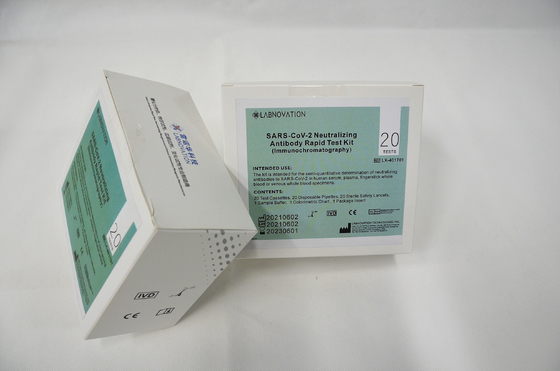 %95 Doğruluk NAb'ler Nötralize Edici Antikor Test Kiti İmmünokromatografi