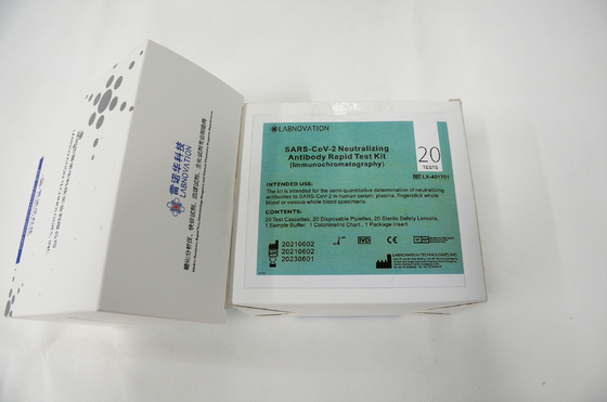 ISO13485 Hızlı Nötralize Edici Antikor Test Kiti %95,00 Doğruluk