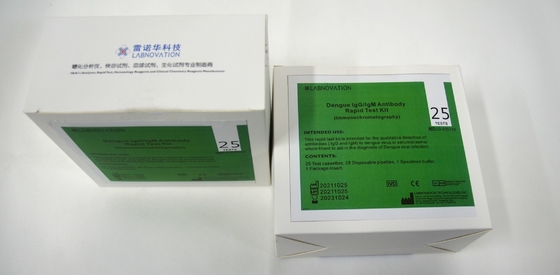%95 Profesyonel Dang IgG IgM Hızlı Test Kitleri 25 Test