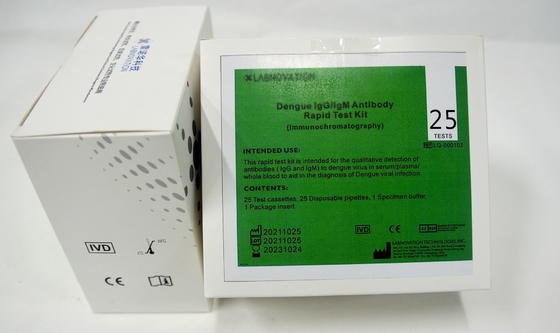OEM ODM IVD 25 Testleri Dang IgG IgM Hızlı Test Kitleri