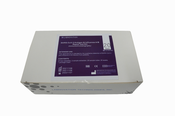 ISO13485 NS NP OP Influenza AB Test Kiti %90 Özgüllük