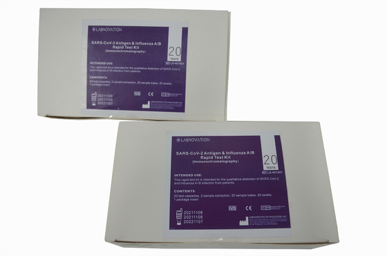 ISO 13485 Profesyonel İnfluenza AB Test Kiti Grip Swab Antijen Kiti