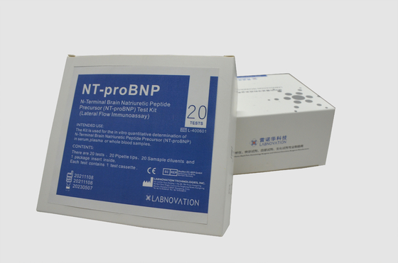 Kalp Yetmezliği POCT Testi N-Terminal Beyin Natriüretik Peptit Öncül NT-ProBNP Test Kiti