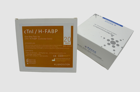 Bir Adım Profesyonel Hızlı POCT Test Kiti 20 ADET CTnI H-FABP Kolloidal Altın Test Kiti