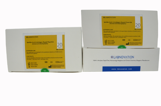 Teşhis SARS-CoV-2 Antijen Hızlı Test Kiti CE Belgeli 20Test/Kit