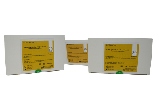 Teşhis SARS-CoV-2 Antijen Hızlı Test Kiti CE Belgeli 20Test/Kit